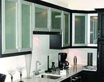 Metal Frame With Removable Wooden Cubes For Upper Cabinets