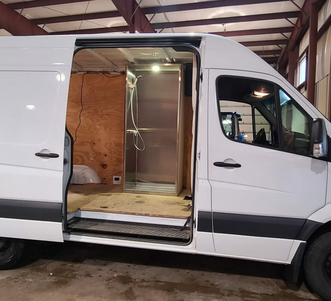 Sprinter RV Shower in van